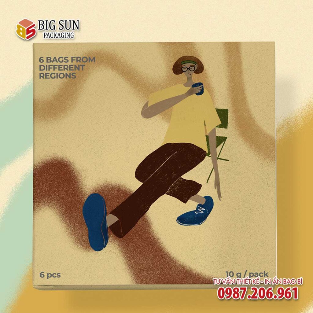 mẫu in hộp giấy đựng cà phê độc đáo