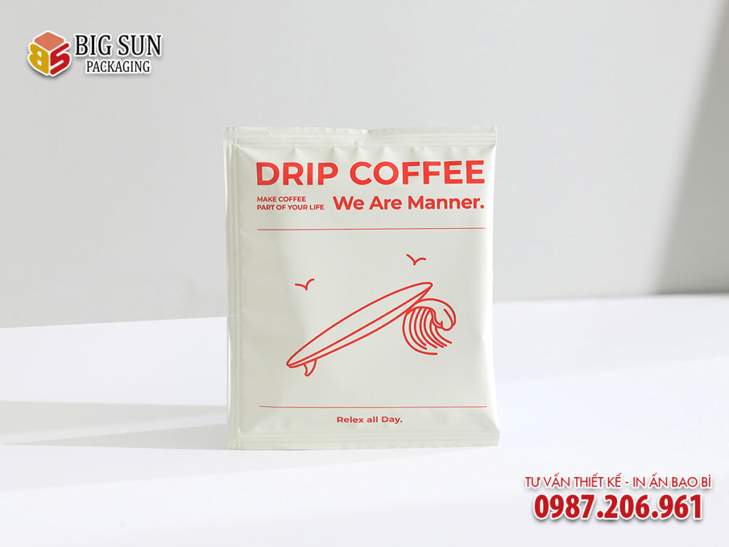 in hộp giấy đựng cà phê drip coffee