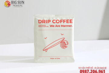 in hộp giấy đựng cà phê drip coffee