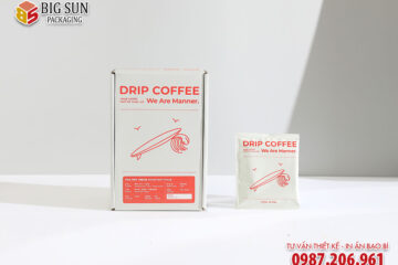 in hộp giấy đựng cà phê drip coffee