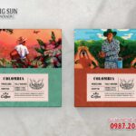 in hộp giấy đựng cà phê Columbia