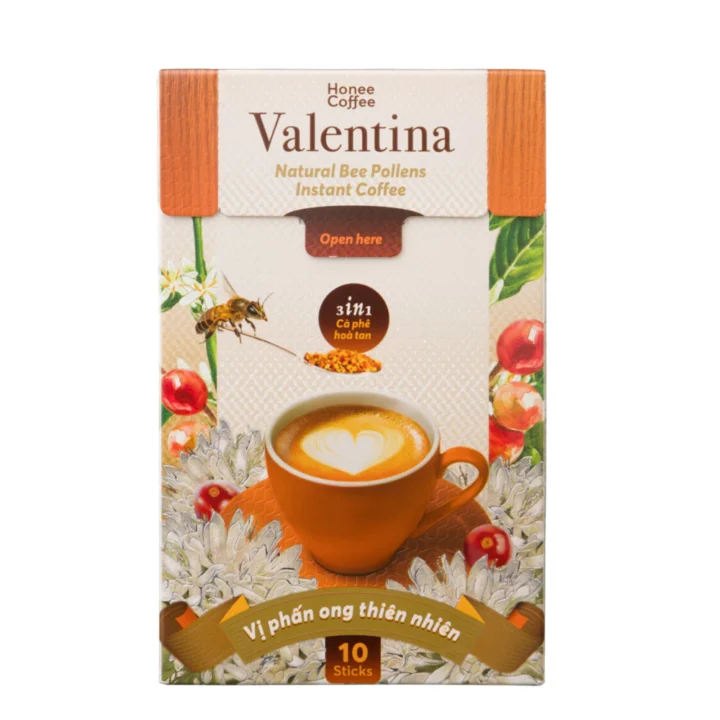 In hộp giấy đựng cà phê Valentina
