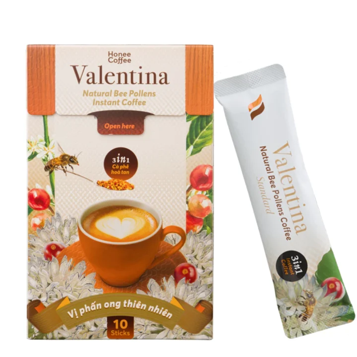 In hộp giấy đựng cà phê Valentina