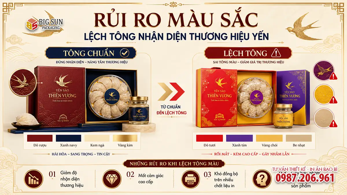 Rủi Ro Màu Sắc: Lệch Tông Nhận Diện Thương Hiệu