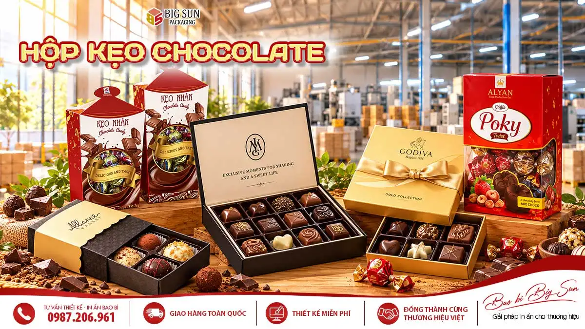 banner in hop dung keo chocolate