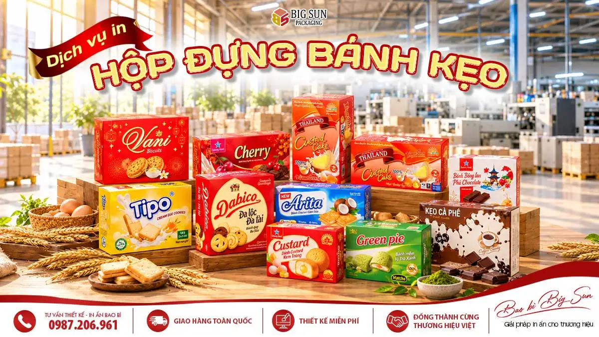banner in hop giay dung banh keo