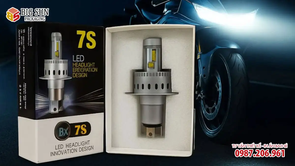 in hộp giấy đựng phụ tùng máy móc