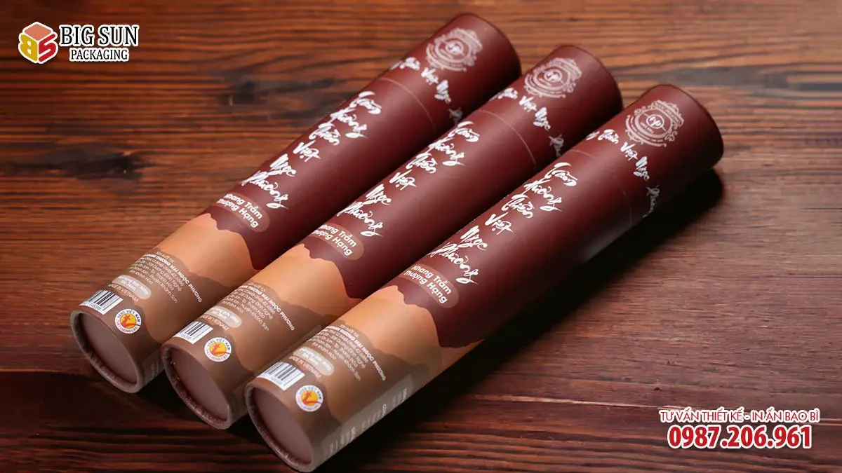 Hộp trụ tròn đựng nhang