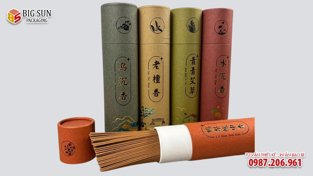 hộp trụ tròn đựng nhang