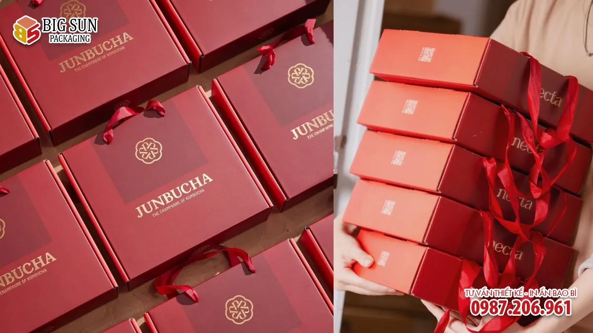 Hộp đựng rượu JunBuCha 4 chai