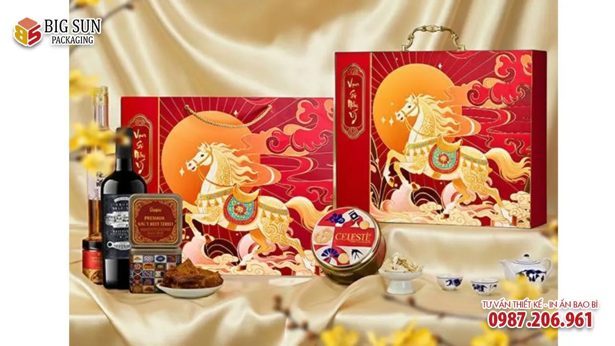 Hộp quà Tết thương hiệu Vạn Sự Như Ý SONA