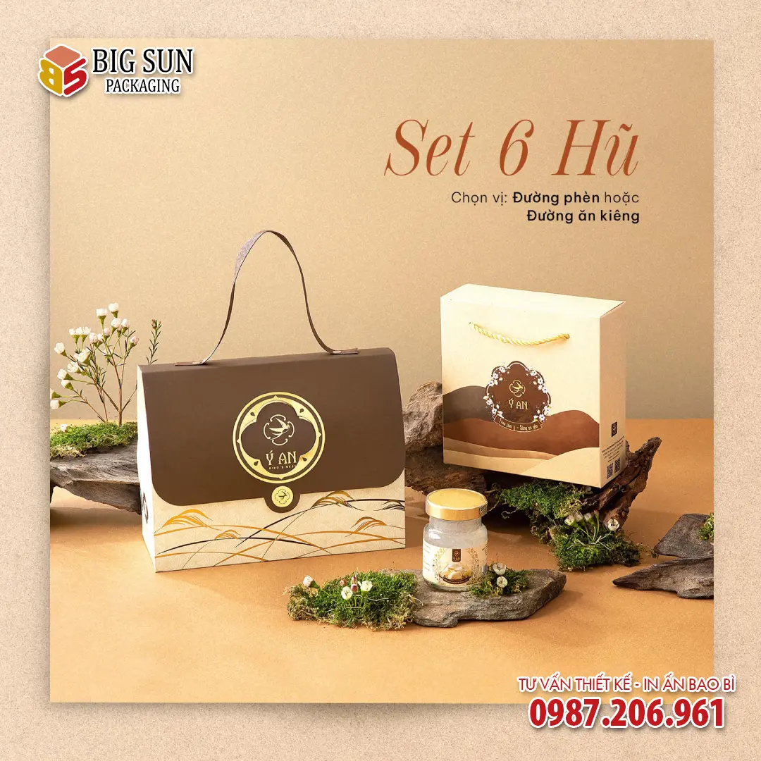 Hộp đựng yến túi xách Ý An Trân Phẩm