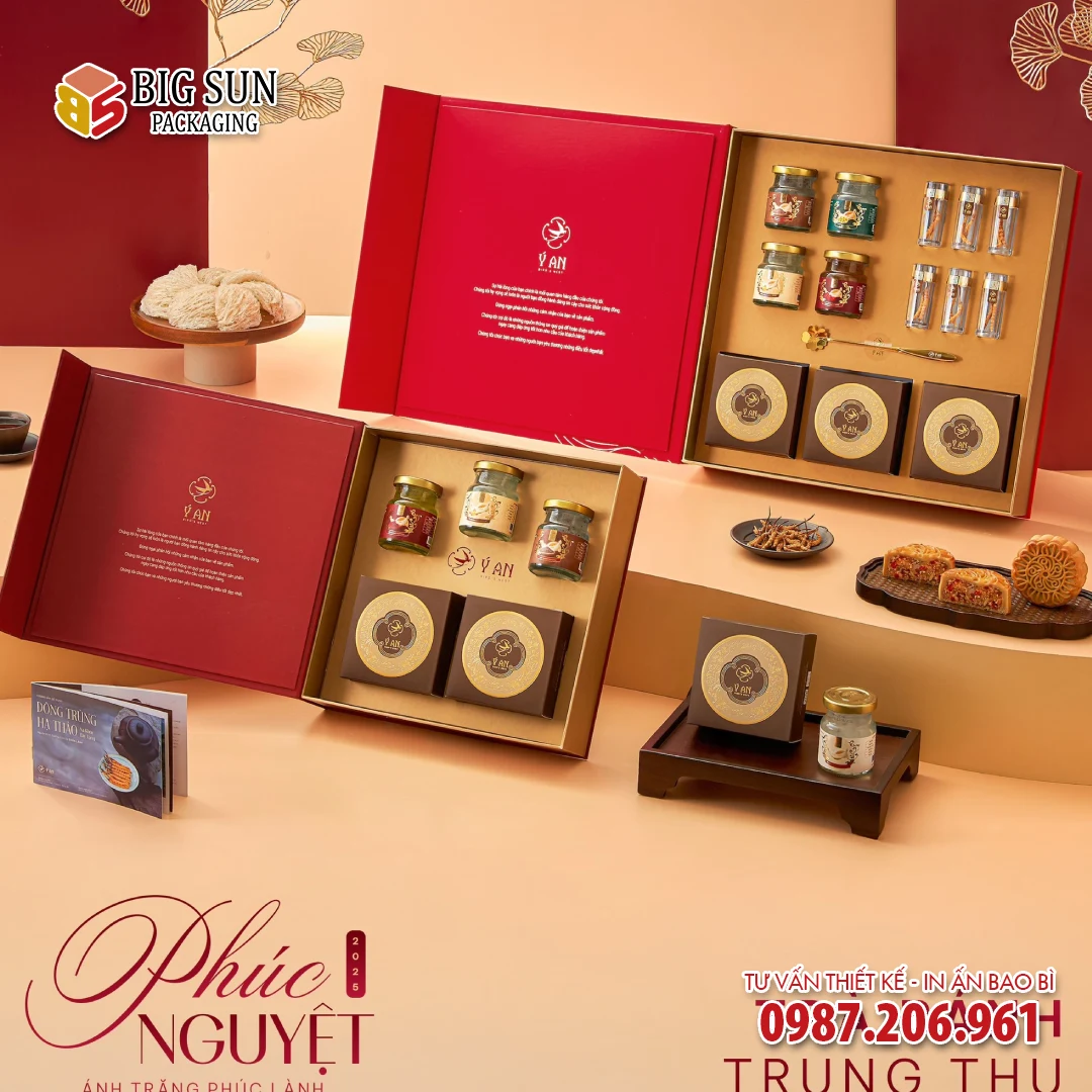 Hộp đựng yến Ý An dáng vuông