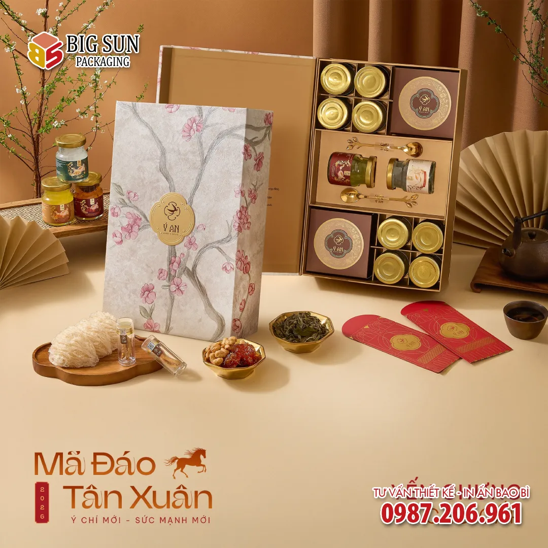 Hộp đựng Yến Ý An Mã Đáo Tân Xuân