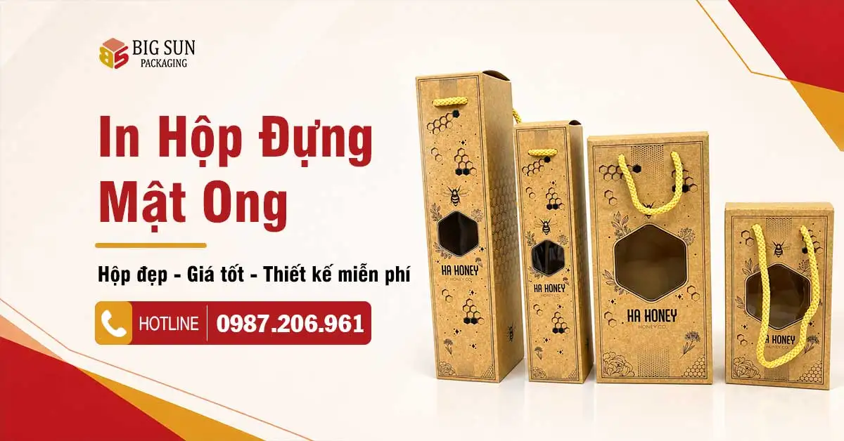 in hop dung mat ong