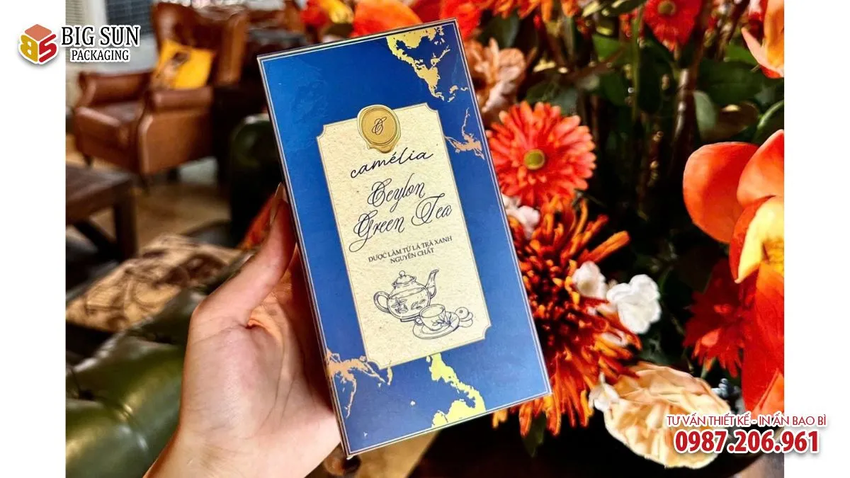 Hộp đựng bánh kẹo Tết Camelia