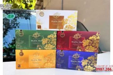 Hộp đựng bánh kẹo Tết Glava Tea