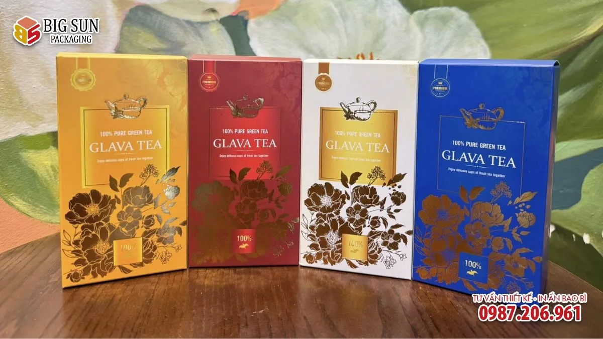 Hộp đựng bánh kẹo Tết Glava Tea