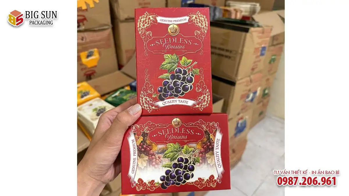 HỘP ĐỰNG BÁNH KẸO SEEDLESS RAISINS 