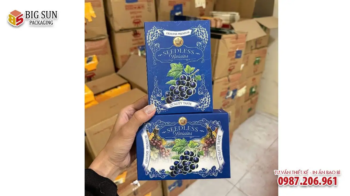 HỘP ĐỰNG BÁNH KẸO SEEDLESS RAISINS 