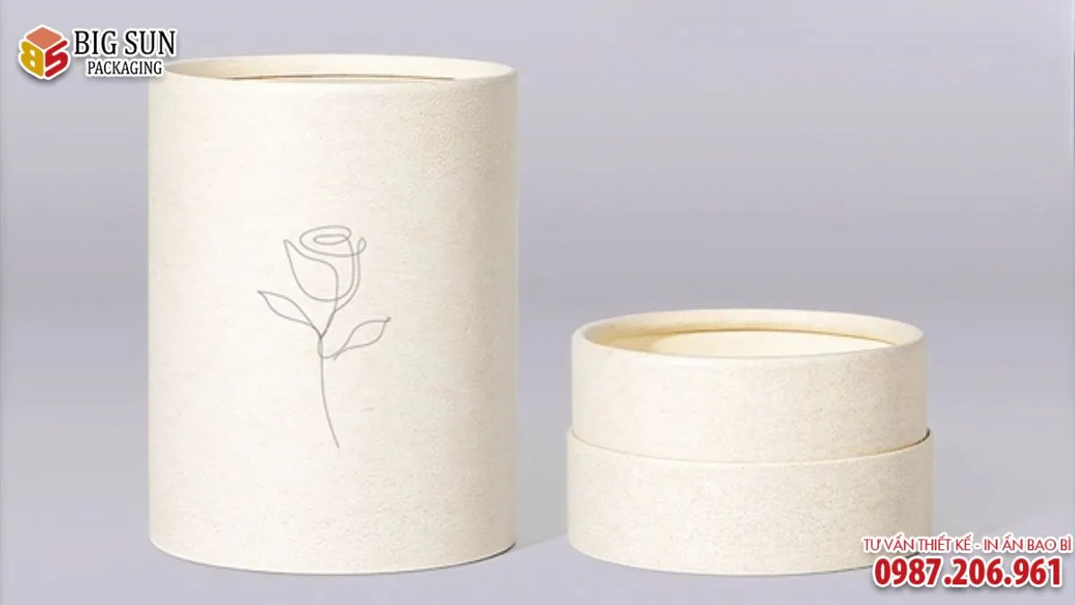 Hộp đựng nến ống bìa cứng tùy chỉnh