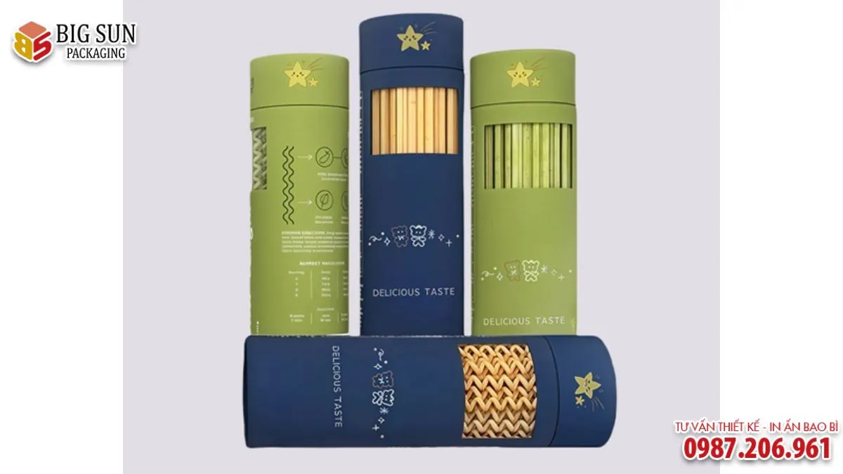 Ống giấy thân thiện môi trường dành cho mỳ Ý