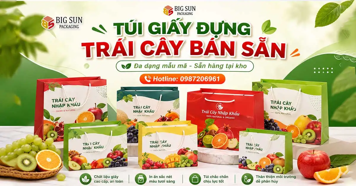túi giấy đựng trái cây bán sẵn giao hàng toàn quốc