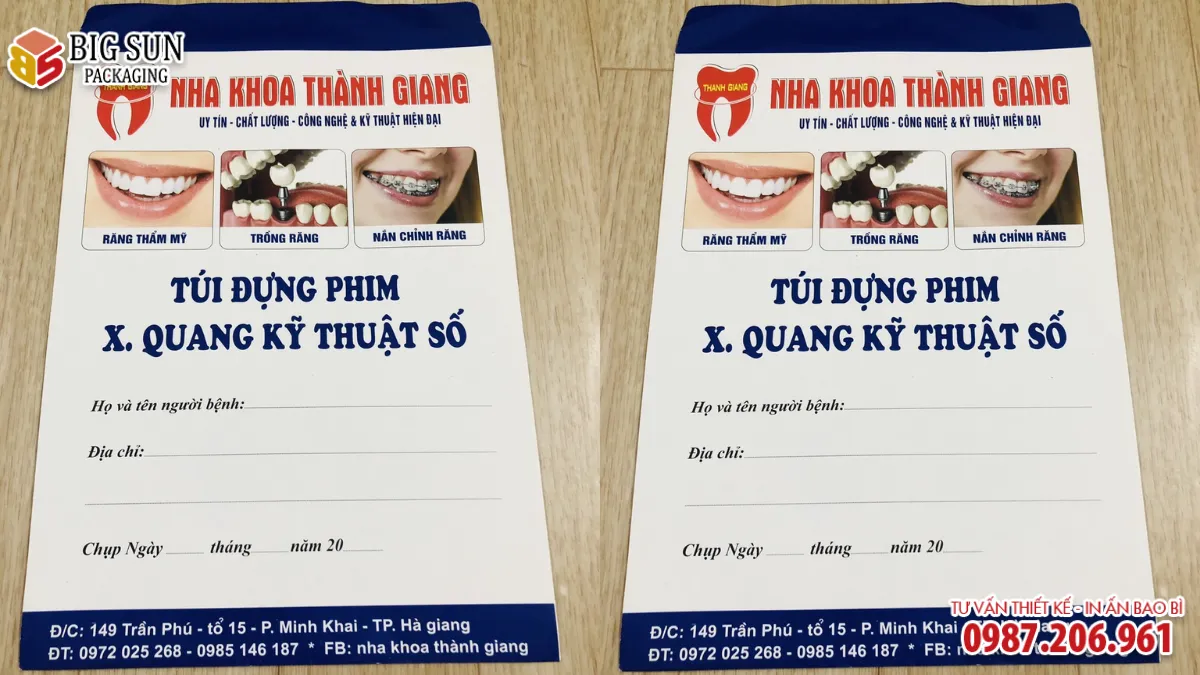 10+ MẪU TÚI ĐỰNG PHIM GIÁ RẺ, CHẤT LƯỢNG ĐƯỢC BỆNH VIỆN LỰA CHỌN