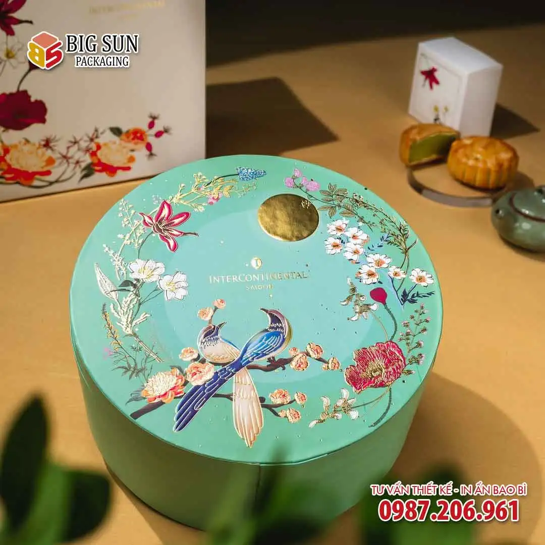 hộp bánh trung thu Intercontinental Sài Gòn Hỷ Thước chi tiết 3