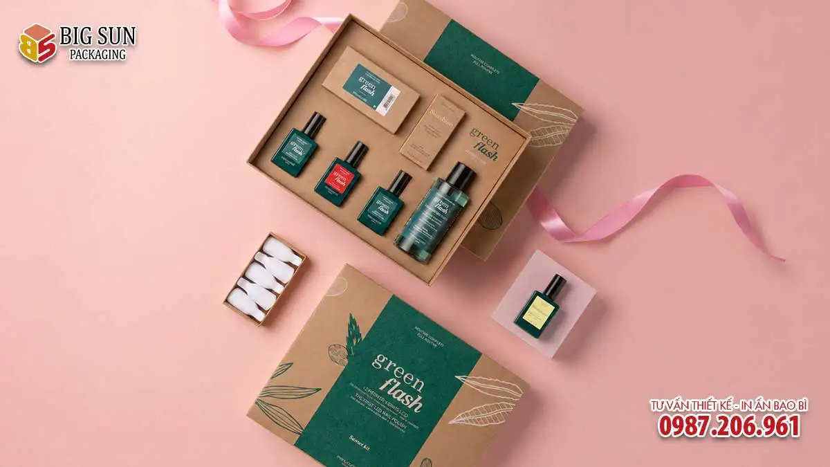 Hộp đựng mỹ phẩm chất liệu Kraft