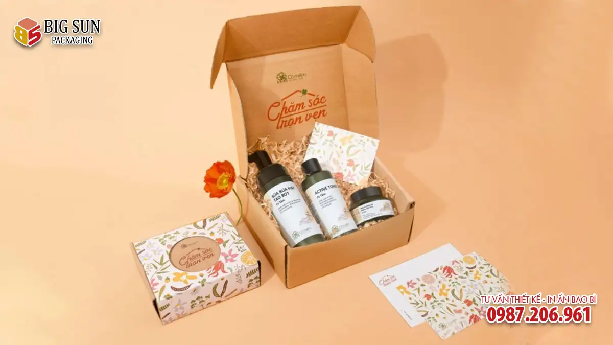 Hộp nắp gài thương hiệu Cỏ Mềm
