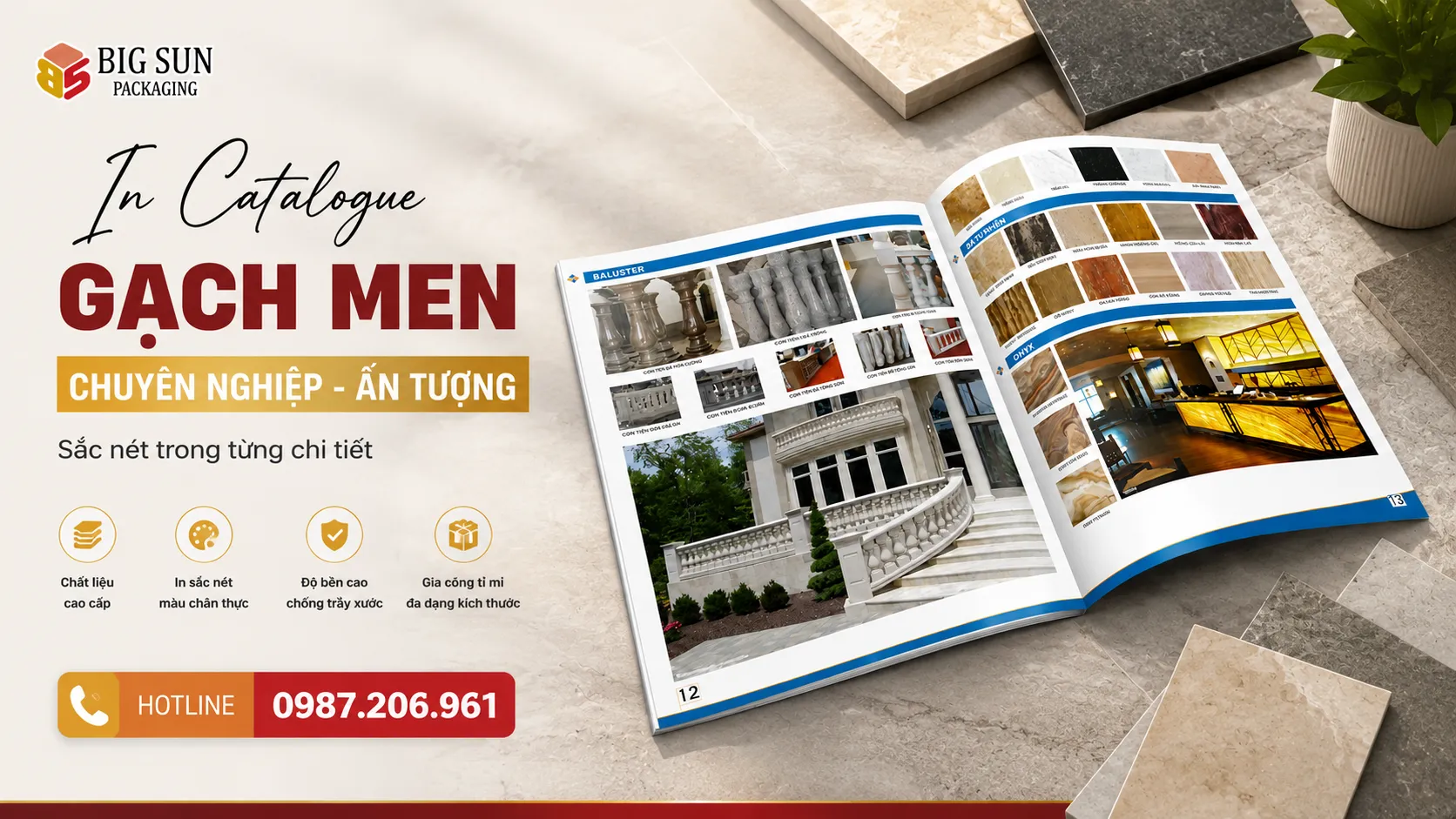 In Catalogue Gạch Men Đẹp, Chuyên Nghiệp Theo Yêu Cầu