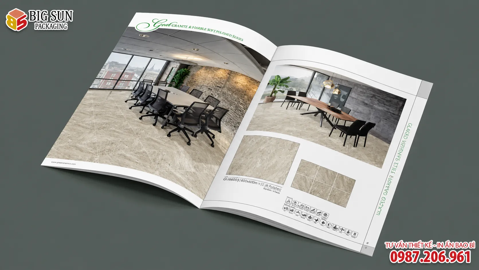 In Catalogue Gạch Men Đẹp, Chuyên Nghiệp Theo Yêu Cầu