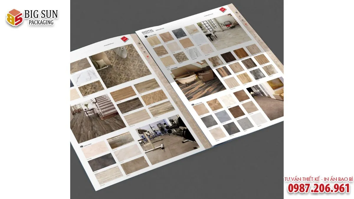 In Catalogue Gạch Men Đẹp, Chuyên Nghiệp Theo Yêu Cầu