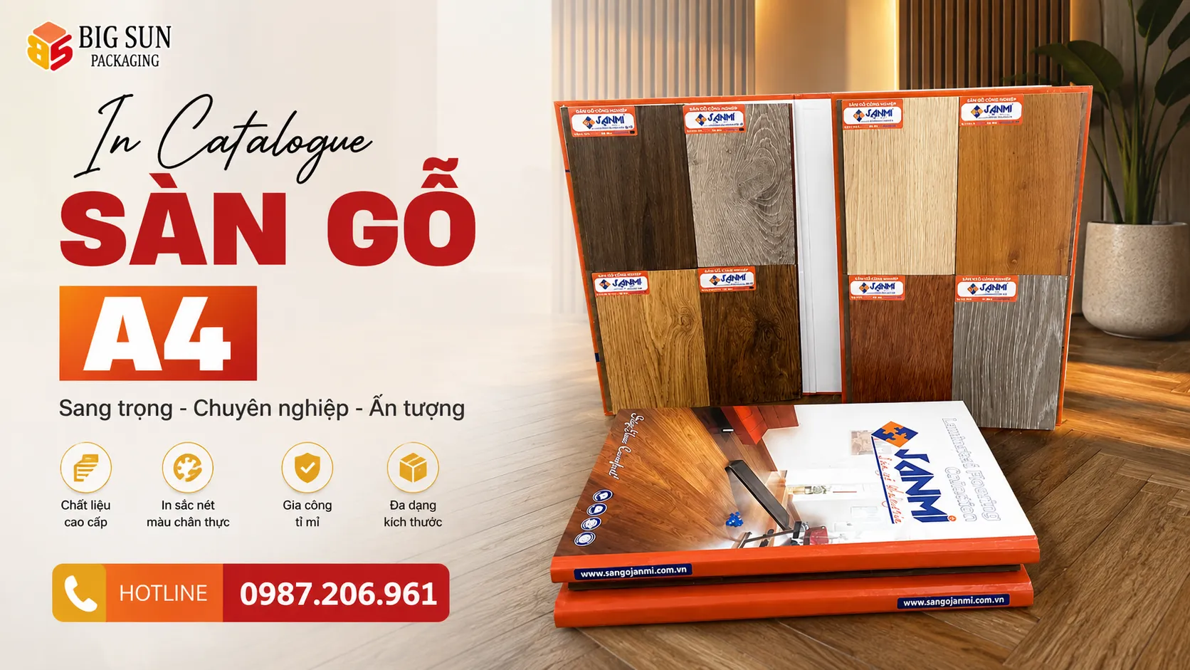 In Catalogue Sàn Gỗ A4 Đẹp, Chuyên Nghiệp Theo Yêu Cầu