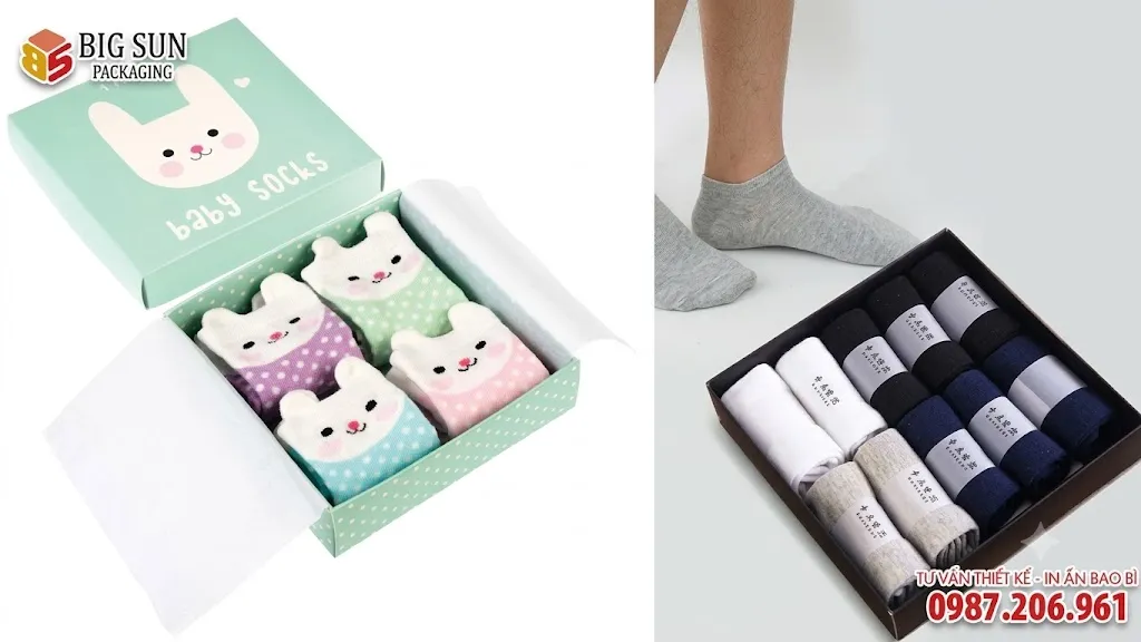 In Hộp Đựng Tất Trẻ Sơ Sinh Đẹp, Theo Yêu Cầu(4)