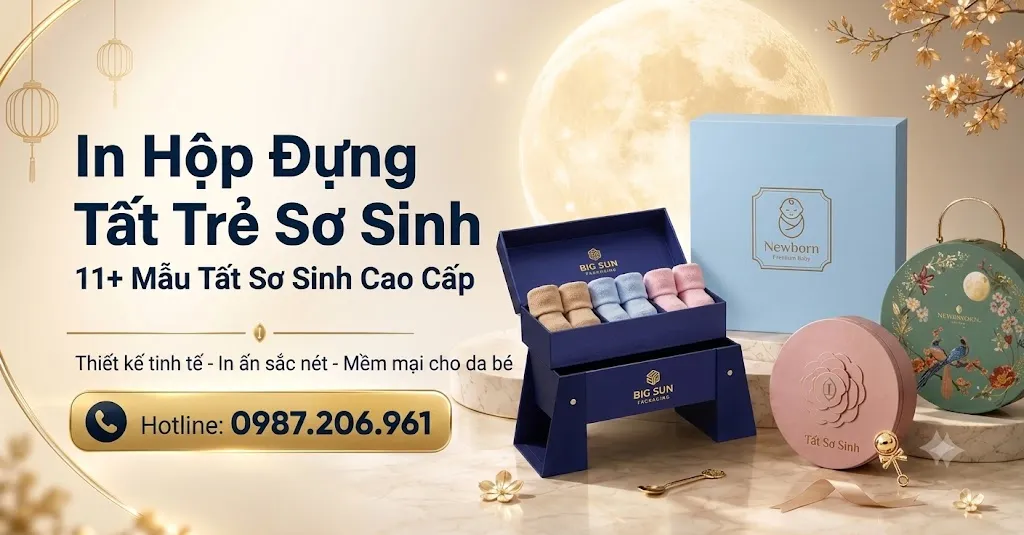 In Hộp Đựng Tất Trẻ Sơ Sinh Đẹp, Theo Yêu Cầu(4)