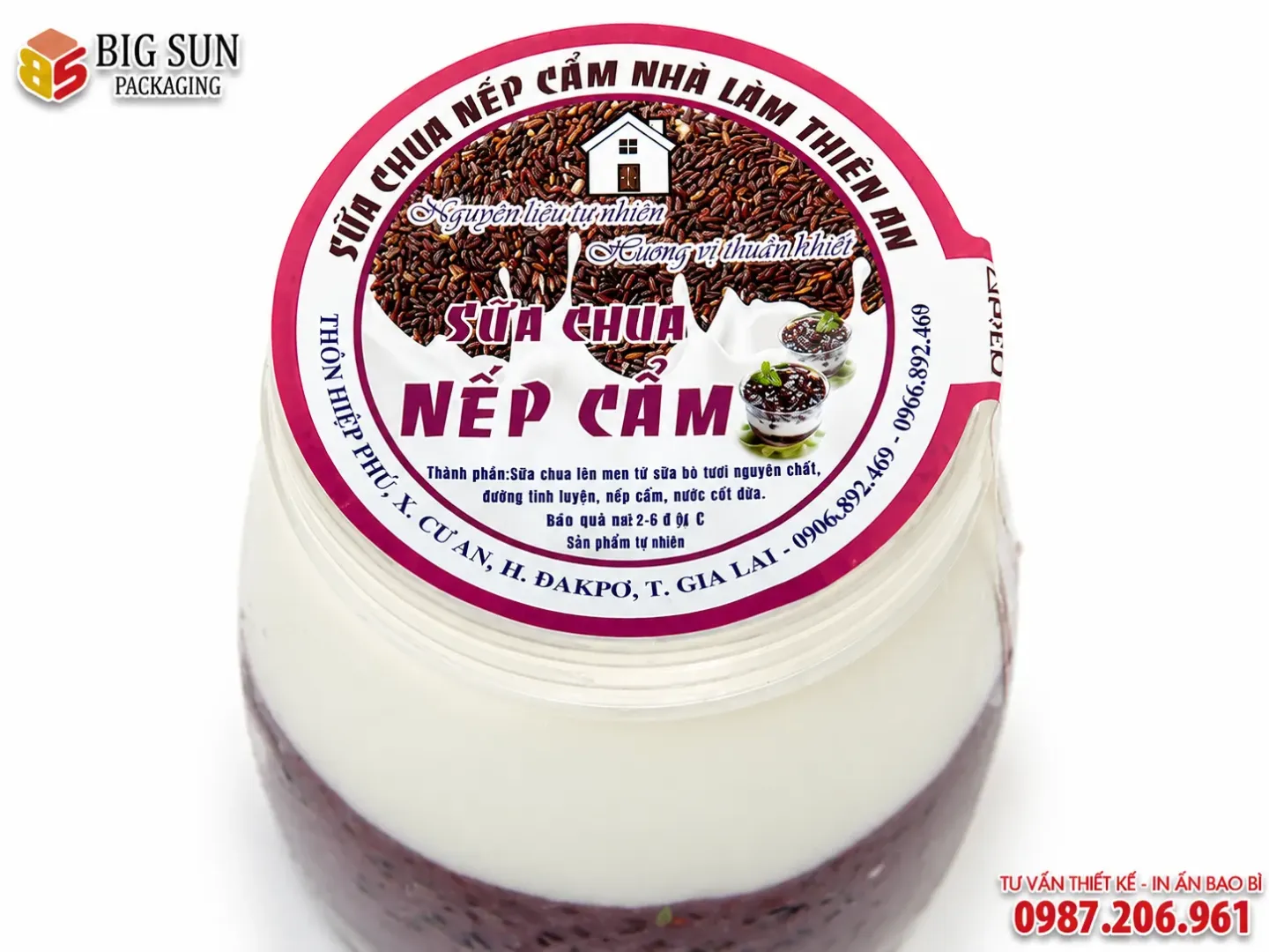 In Tem Nhãn Sữa Chua Đẹp, Chống Thấm, Theo Yêu Cầu