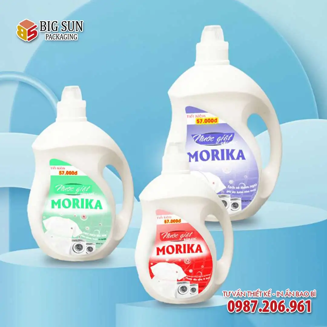 Tem nước giặt Morika đảm bảo đồng đều giữa các lô