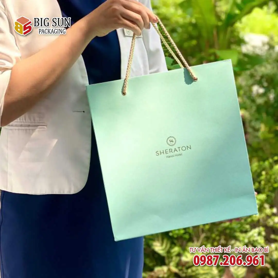 Túi đựng hộp bánh trung thu Sheraton Lam Kinh đồng bộ thiết kế