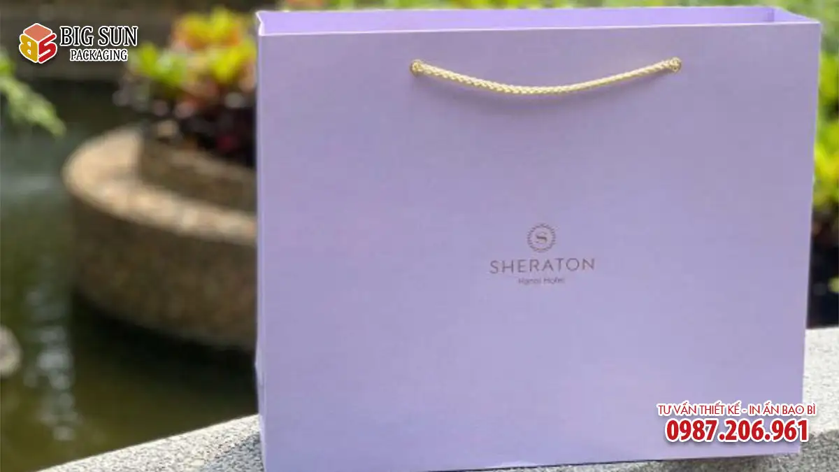 Túi đựng hộp bánh trung thu Sheraton Phụng Thành 6 bánh đồng bộ