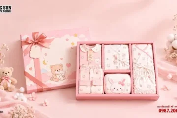 MẪU HỘP ĐỰNG SẢN PHẨM QUẦN ÁO MẸ VÀ BÉ CAO CẤP