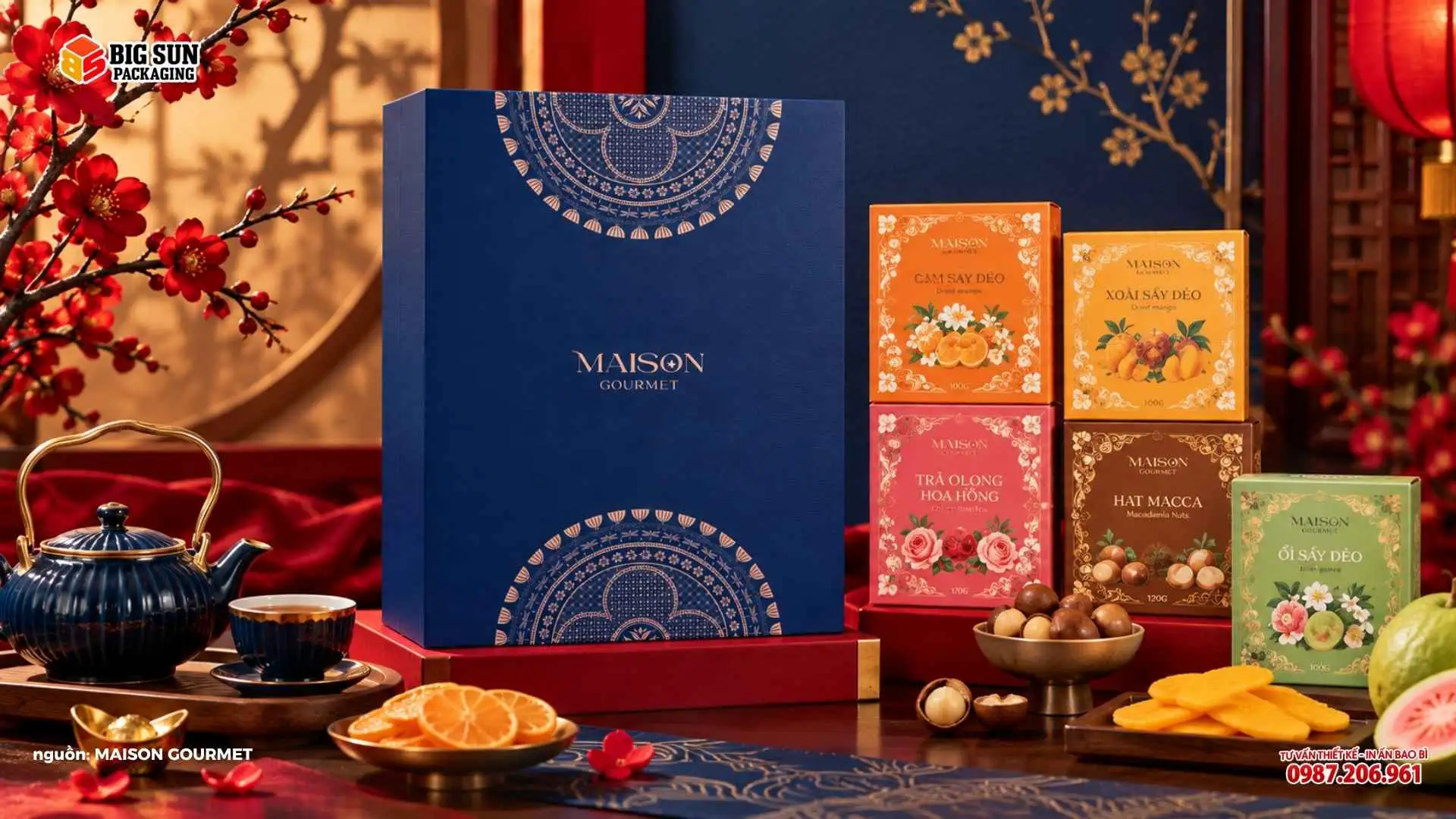 HỘP QUÀ TẾT ĐOÀN VIÊN MAISON GOURMET
